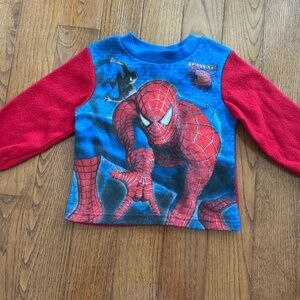 Spiderman soft fuzzy shirt